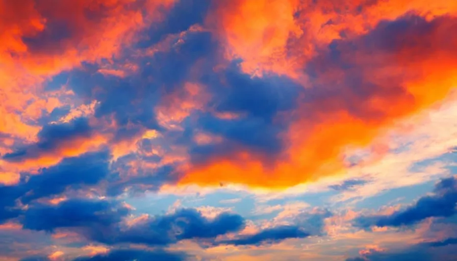 Image similar to beautiful clouds in the shape of curvy women, realistic, detailed, orange / pink sky, dreamy