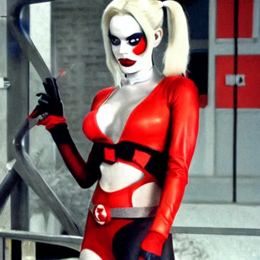 Image similar to harley quinn in the adam west batman tv show