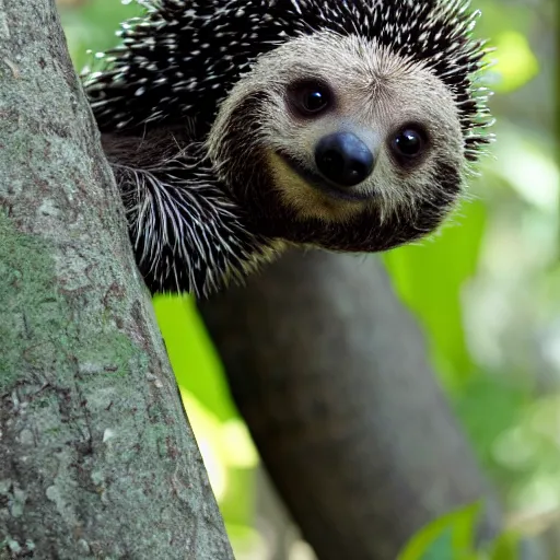 Prompt: porcupine sloth