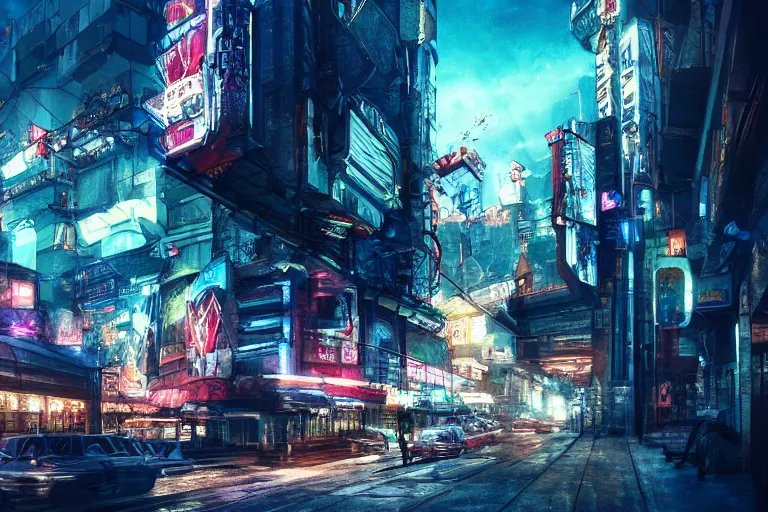 Image similar to postmodern zakopane, still from a movie, cyberpunk trailer, photo art, artgerm, trending on artstation