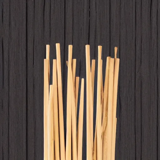 Image similar to highly detailed, wooden match sticks, mikado 4k texture