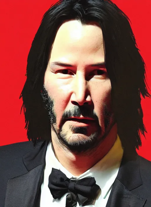 Prompt: keanu reeves made of quinoa