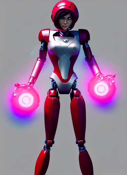 Image similar to The Transformer Arcee as Helen Parr, android heroine, robot girl, 3d model, curvy, octane render, many intricate details, artstation trending, conceptart.com, official media