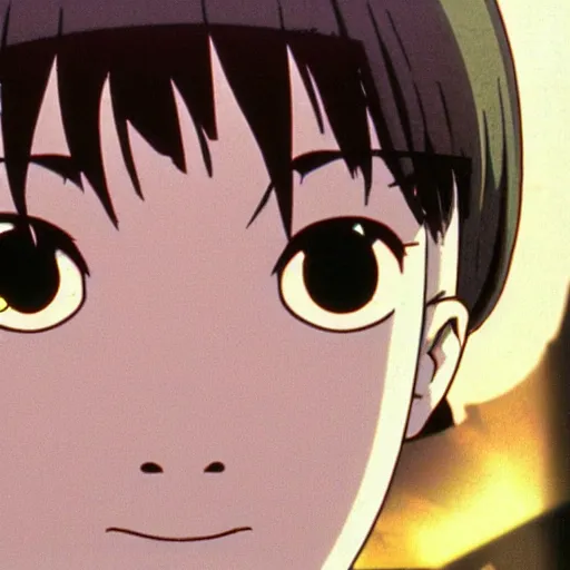 Image similar to the look in lain's eyes as she destroys the world and all the people in it