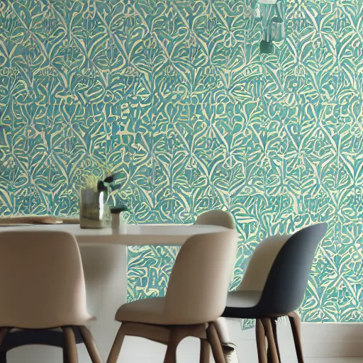 Prompt: kitchen wallpaper pattern. wallpaper design.