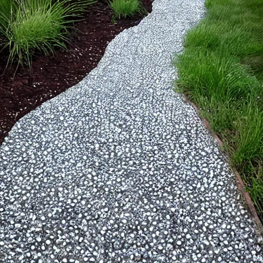 Prompt: spiky gravel path