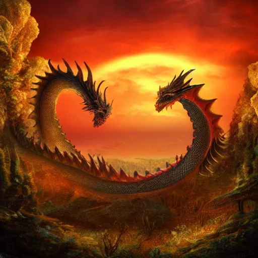 two dragons, golden ratio, Fibonacci numbers, | Stable Diffusion | OpenArt