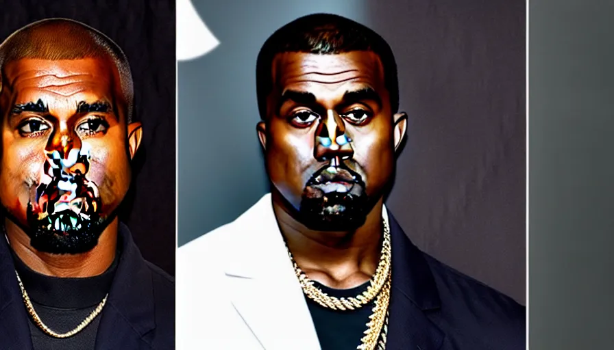 Prompt: the two complementary forces that make up all aspects and phenomena of life, by Kanye West