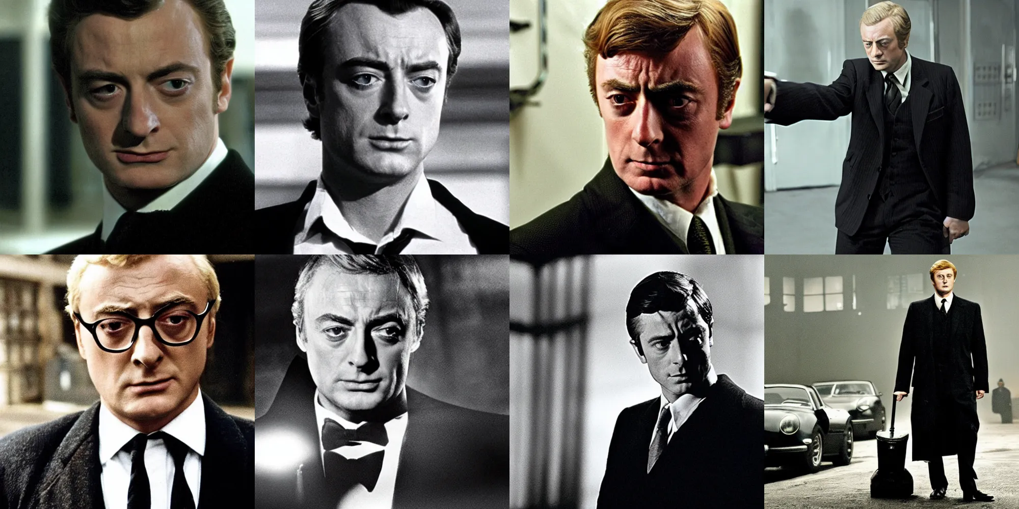 Prompt: young Michael Caine as Bruce Wayne, The Dark Knight (2008)
