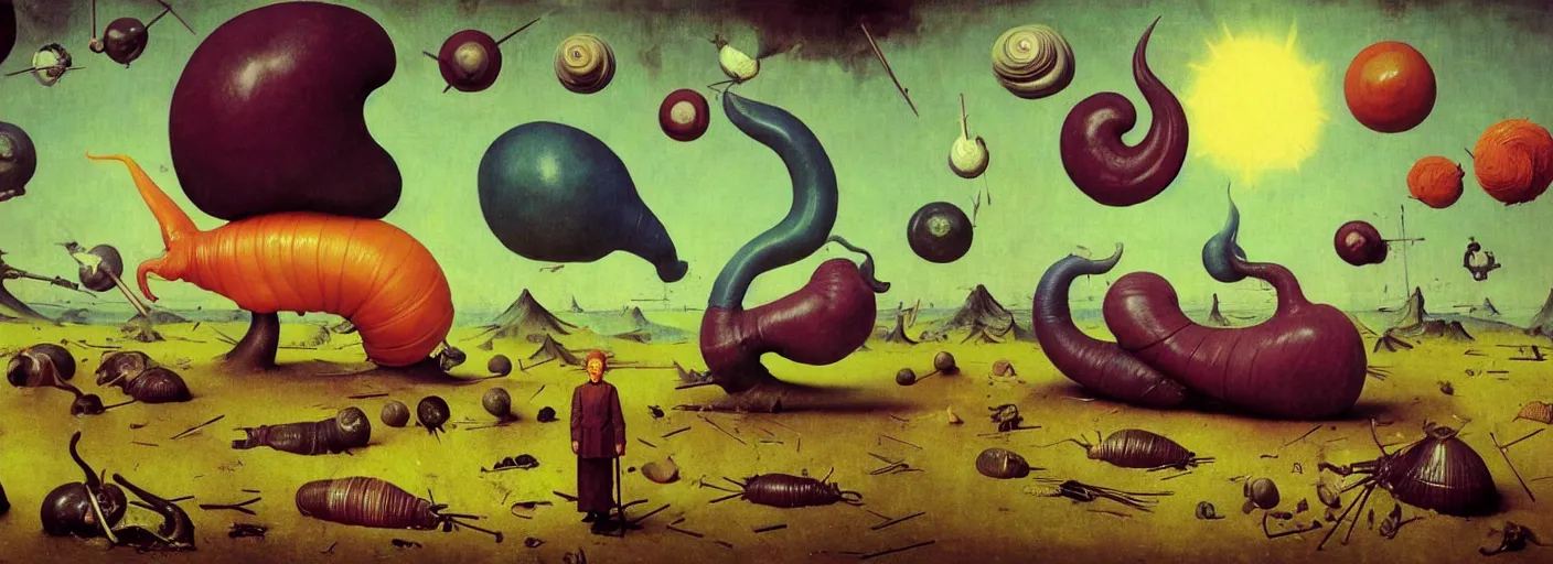 Image similar to surreal colorful single! clay snail concept art anatomy, action pose, very coherent and colorful high contrast masterpiece by norman rockwell franz sedlacek hieronymus bosch dean ellis simon stalenhag rene magritte gediminas pranckevicius, dark shadows, sunny day, hard lighting, reference sheet white! background