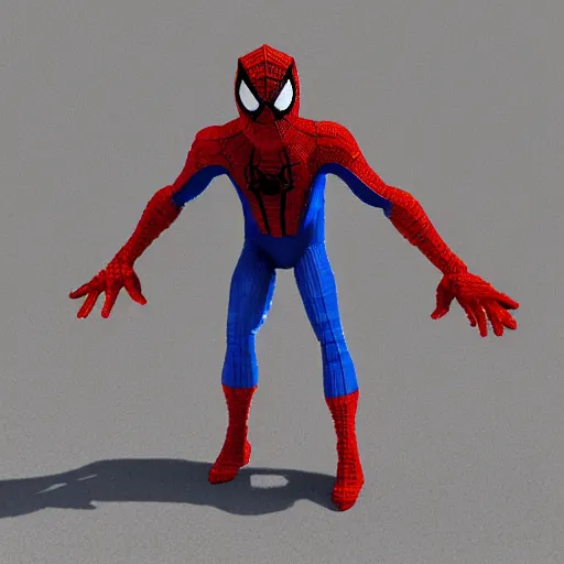 Image similar to Spiderman 3D voxel