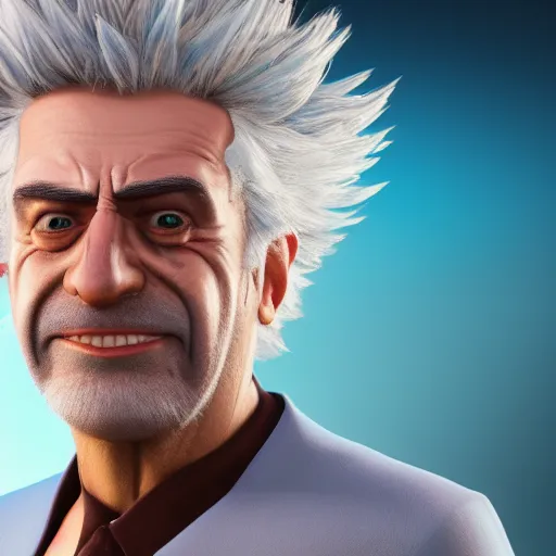 Prompt: Rick Sanchez in real life, 8k wallpaper, photorealistic, highly detailed