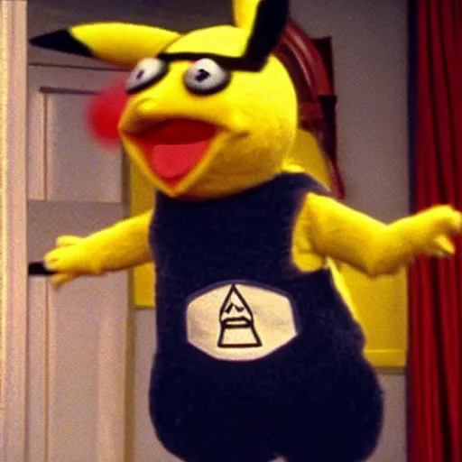 Image similar to pikachu in the muppet show