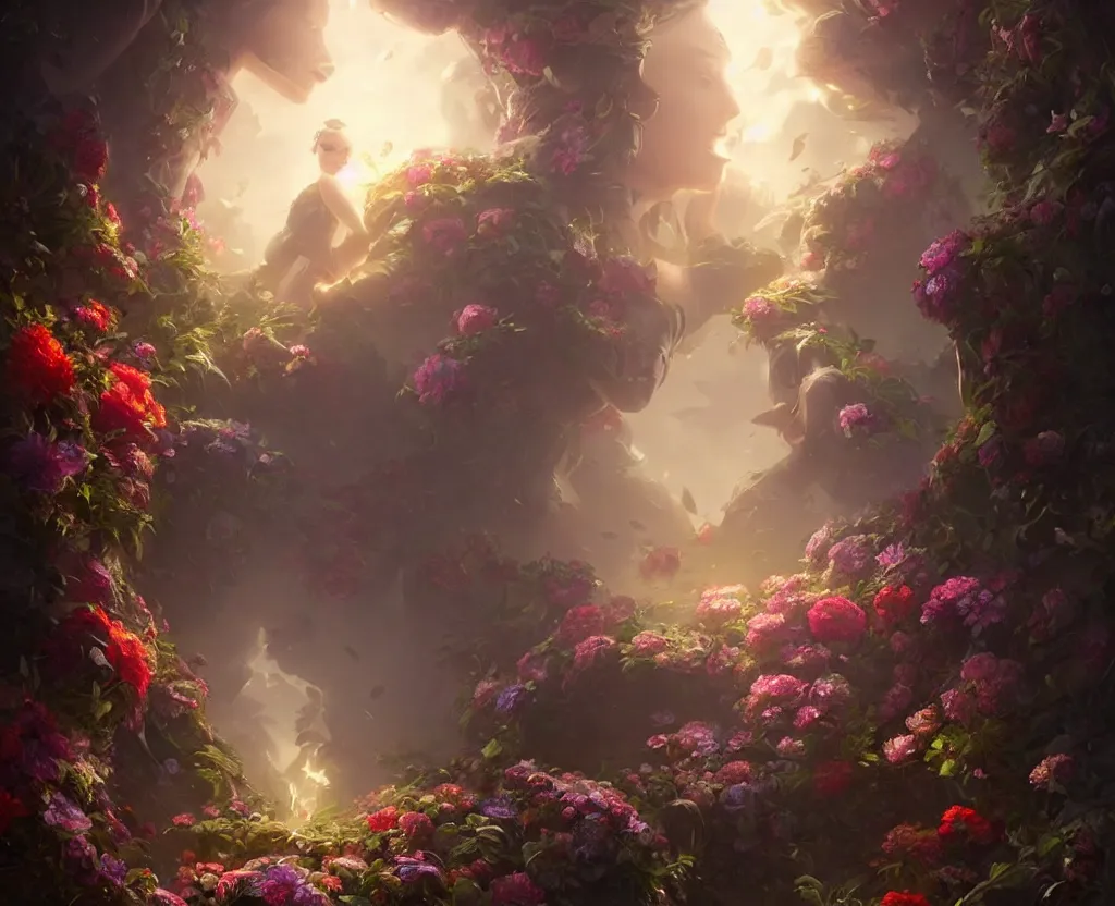 Prompt: fantastic flowers by artgerm and greg rutkowski, volumetric lighting, epic scene, photography, perfect shape, high detailed, hyperrealistic, ultra detailed, 8 k resolution