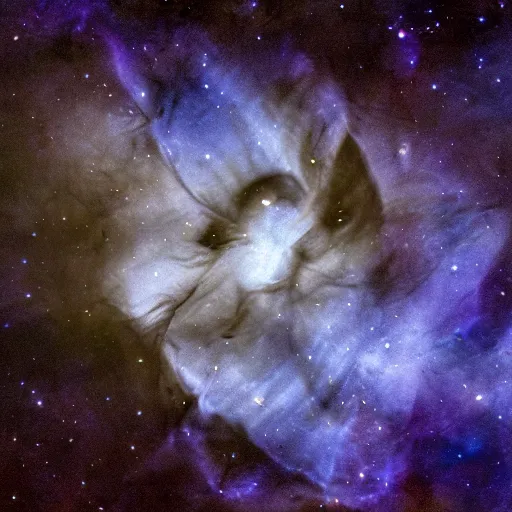 Image similar to award - winning macro of a beautiful black rose made of carina nebula on black background by harold davis, georgia o'keeffe and harold feinstein, highly detailed, hyper - realistic, inner glow, trending on deviantart, artstation and flickr, nasa space photography, national geographic