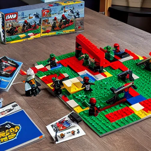 Prompt: lego war set,