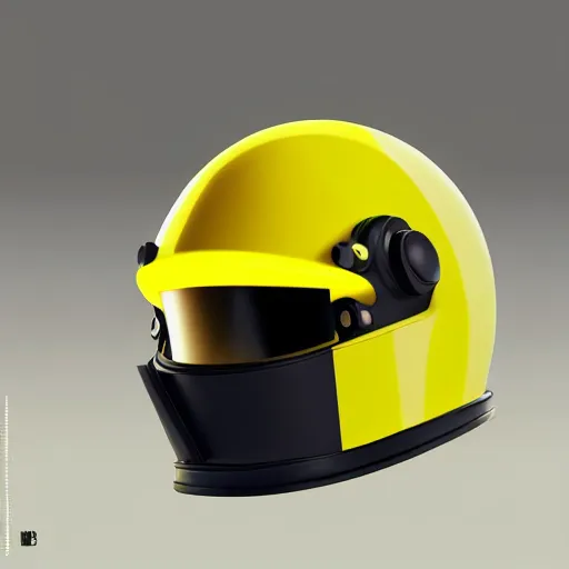 Image similar to a thunderbolt neon yellow ranger helmet by paolo eleuteri serpieri and tomer hanuka and chesley bonestell and daniel merriam and tomokazu matsuyama, unreal engine, high resolution render, featured on artstation, octane, 8 k, highly intricate details, vivid colors, vector illustration