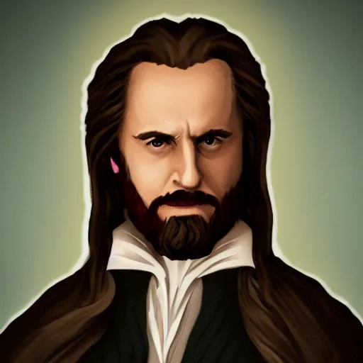 Prompt: A profile image of Nicholas Flamel as described in the books of Michael Scott, 4k, digital art