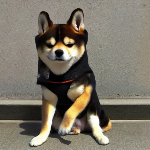 Prompt: Shiba Inu as gopnik-n4