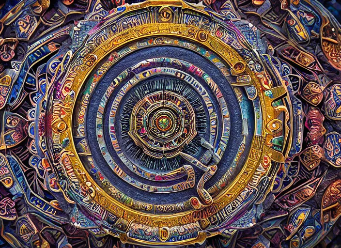 Image similar to hyperrealism, detailed textures, photorealistic 3 d render, a coloured beautiful tibetan kalachakra mandala, ultra realistic, ultra high pixel detail, cinematic, intricate, cinematic light, concept art, illustration, art station, unreal engine 8 k