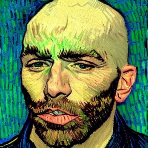 Image similar to Joe Rogan portrait by Van Gogh