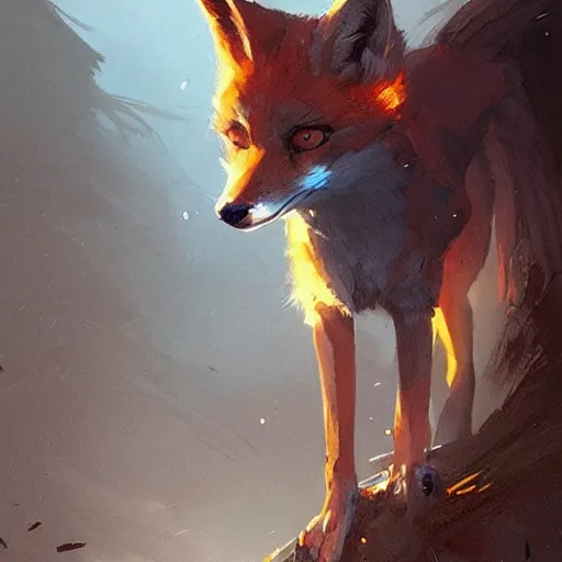 Image similar to 🦊digital Art, Greg rutkowski, Trending artstation,cinematic