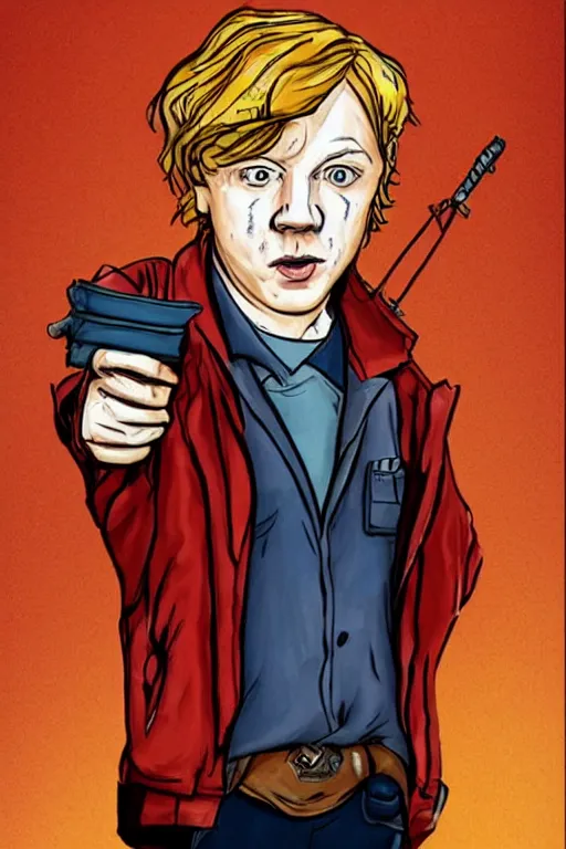 Image similar to Rupert Grint as Doc Oc, by Todd McFarlane