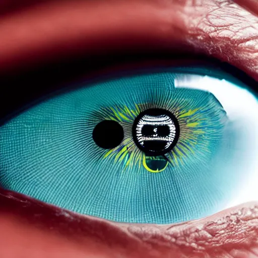 Image similar to prosthetic robotic cornea