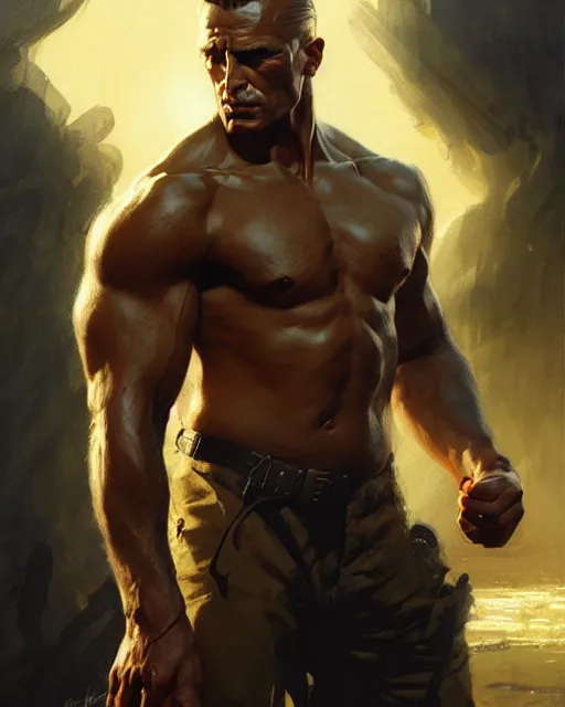 Image similar to fierce doc savage, fantasy character portrait, ultra realistic, concept art, intricate details, highly detailed by greg rutkowski, gaston bussiere, craig mullins, simon bisley