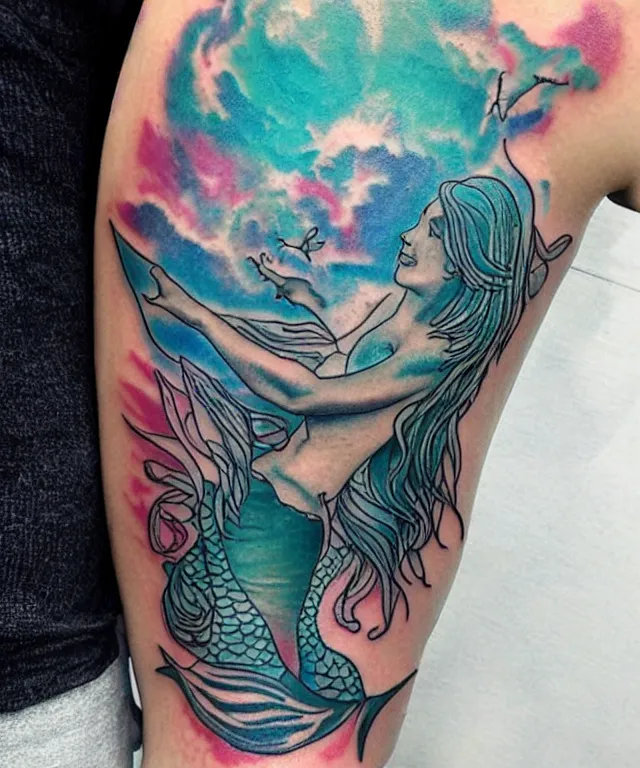 mermaid tattoo | Stable Diffusion | OpenArt