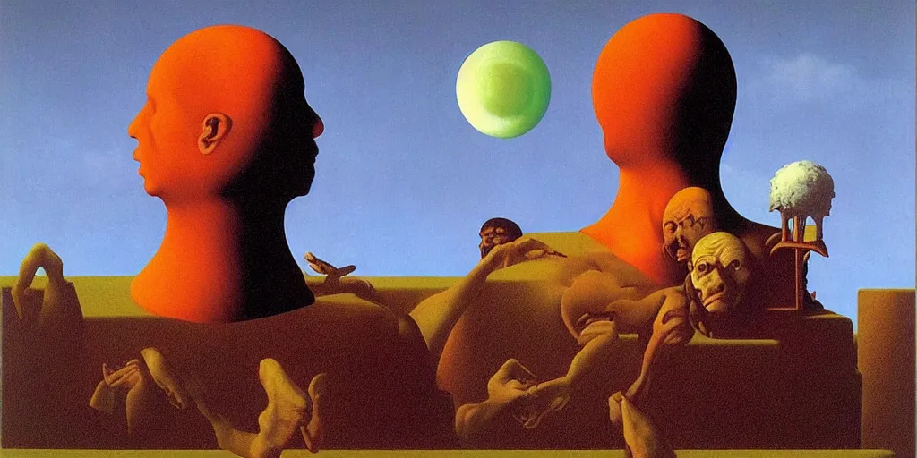 Image similar to Uncurable Virus by Richard Corben, by by René Magritte, surrealism, gothic, baroque