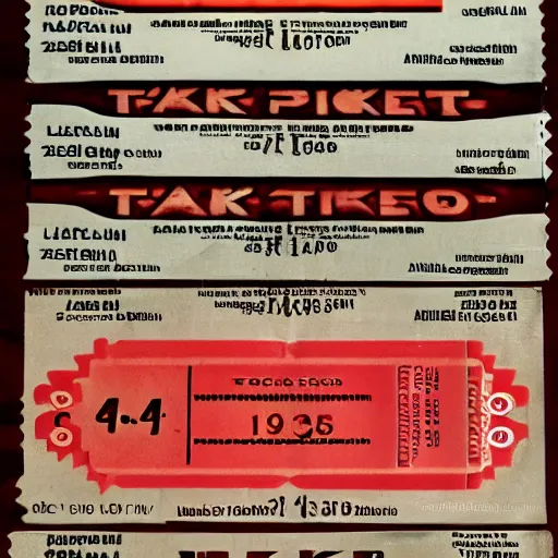 Image similar to ticket