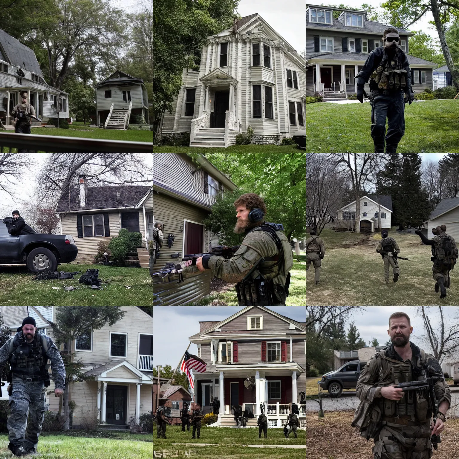 Prompt: spec ops raiding theodore john kaczynski's house