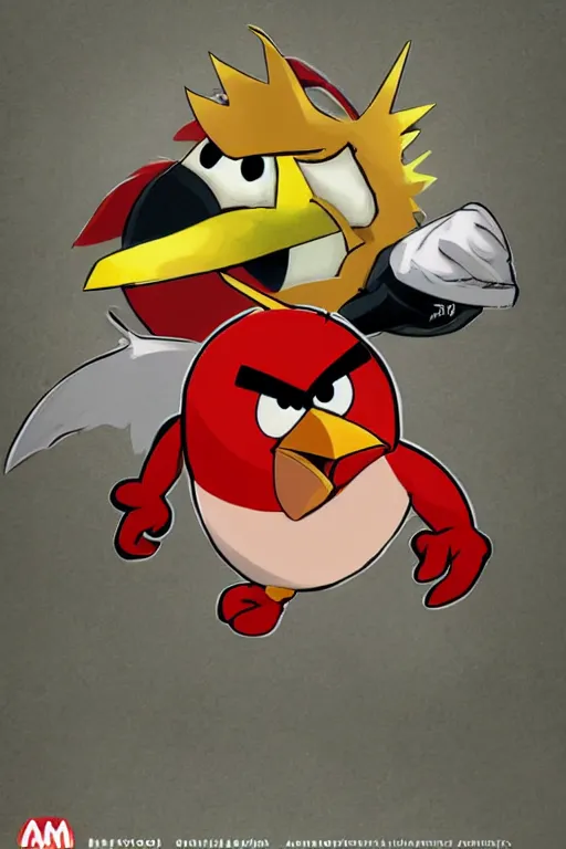 Image similar to Anthropomorphic angry bird fighter by Capcom, Akiman, Kinu Nishimura, Daigo Ikeno