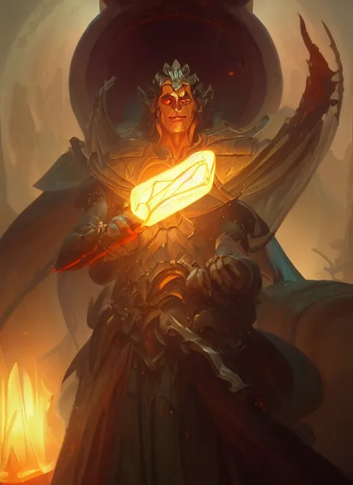 Image similar to hades, good of the death, fantasy, d & d, digital painting, artstation, concept art, sharp focus, illustration, hearthstone, art by artgerm and greg rutkowski and alphonse mucha