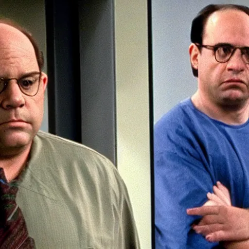 Image similar to George Costanza on law and order special victims unit being arrested