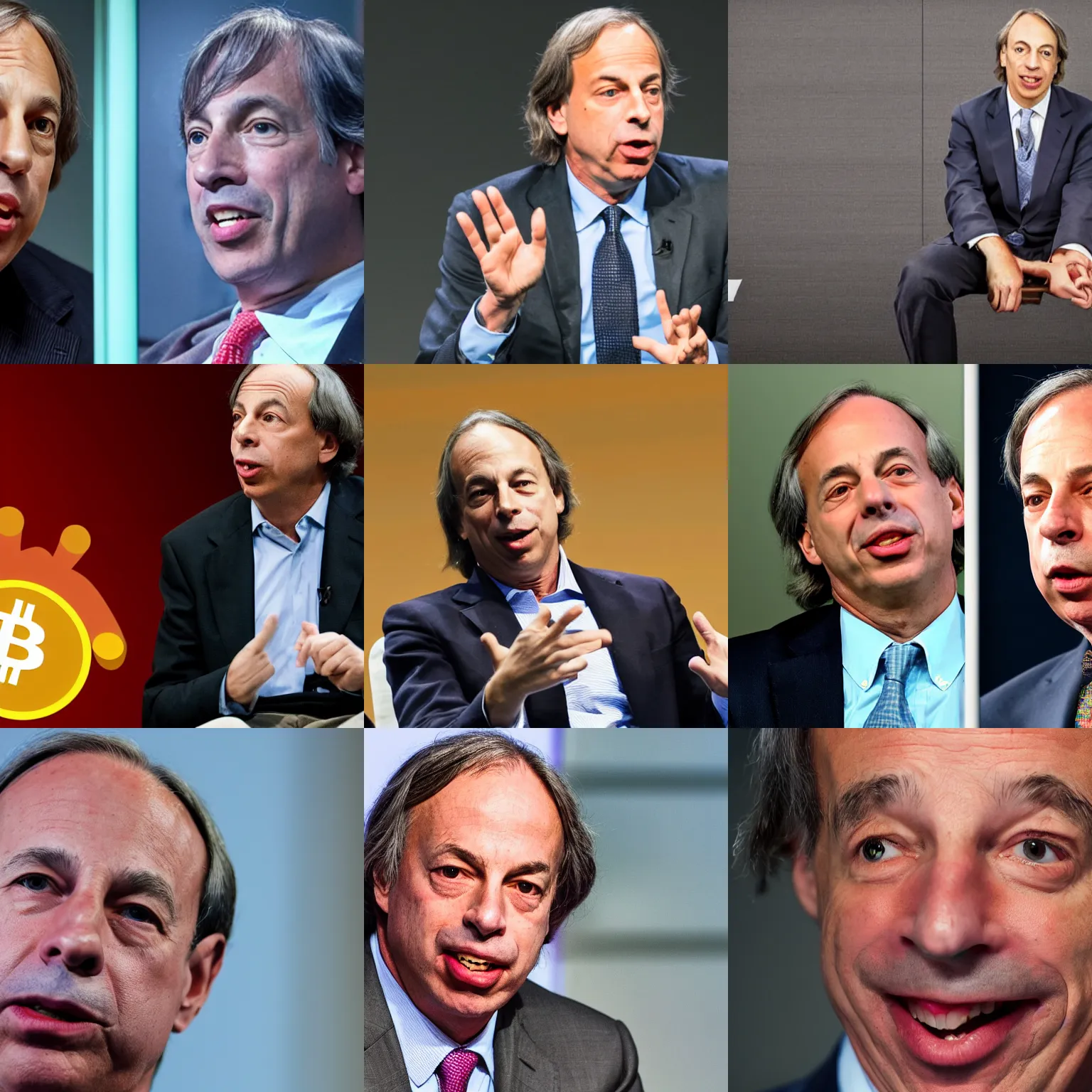 Prompt: ray dalio goes to hell for lying about bitcoin