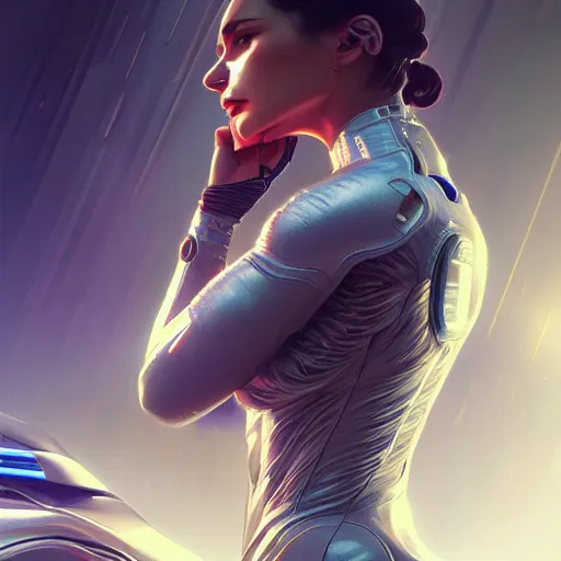 Prompt: Ultra realistic illustration of Futuristic Race Car cyberpunk, sci-fi, fantasy, intricate, elegant, highly detailed, digital painting, artstation, concept art, smooth, sharp focus, illustration, dramatic lighting, art by artgerm and greg rutkowski and alphonse mucha