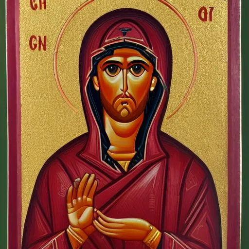 Image similar to sasha grey as saint!!!!, ( christian icon painting ), highly detailed