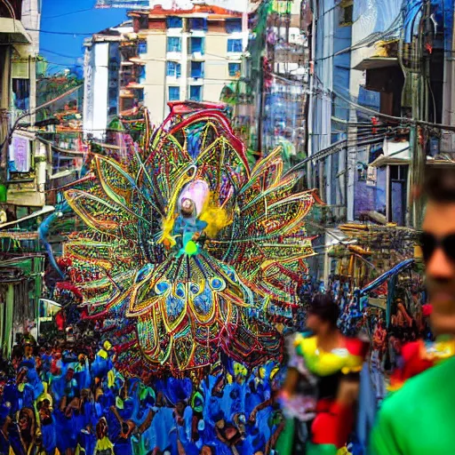 Prompt: brazil carnival illusion morning