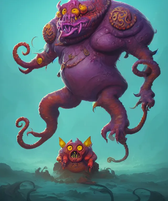 a xanathar creature in a disney artstyle, adorable and | Stable ...