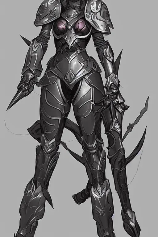 Prompt: A full body portrait of a female paladin by Shirow Miwa, concept art, very detailed, tone mapping, matte