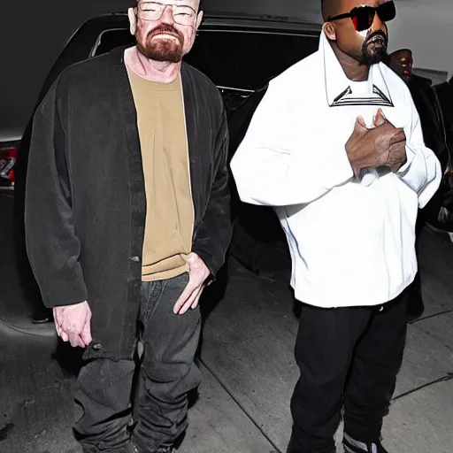 Image similar to walter white and kanye west