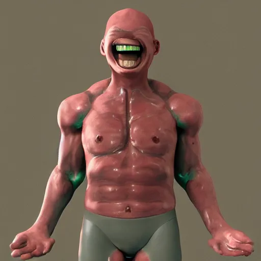 Prompt: negative covid test with arms and legs smiling, photorealistic, octane