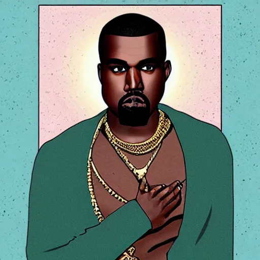 Image similar to Kanye West Tarot card