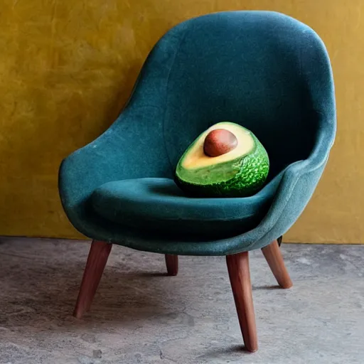 Image similar to an avocado armchair