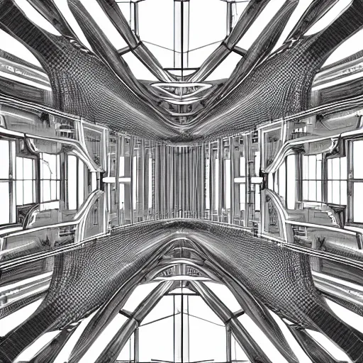 Prompt: Stalinist architecture fractals