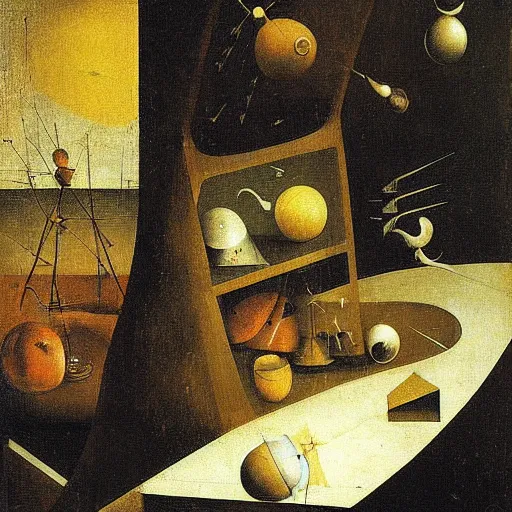 Prompt: A computer art. A rip in spacetime. Did this device in his hand open a portal to another dimension or reality?! still life by Hieronymus Bosch, by József Rippl-Rónai expressive