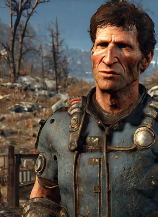 Image similar to Todd Howard in Fallout 4, gameplay, 8k, HD