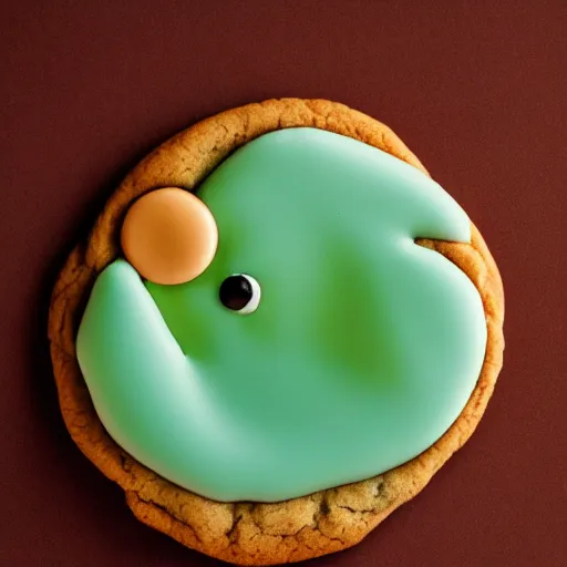 Prompt: delicious cookie shaped like a bird, closeup photograph, hdr